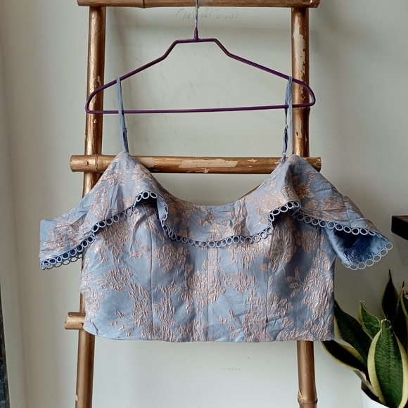 Forever New Blouse Brocade Top - Picture 16 of 16